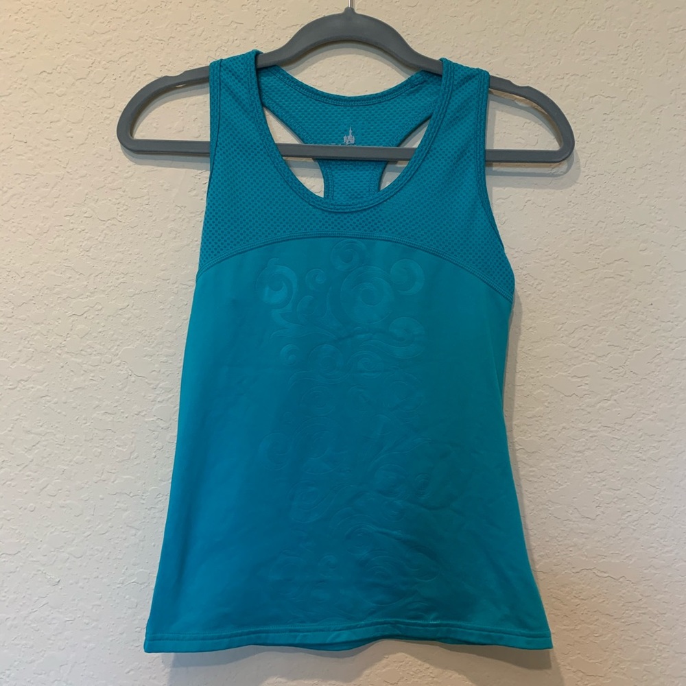 Disney teal workout tank